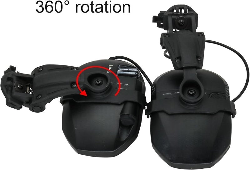 HEARFALCOM Tactical Helmet ARC Rail Adapter Accessories - Compatible with Walker's Razor Earmuffs - Image 3
